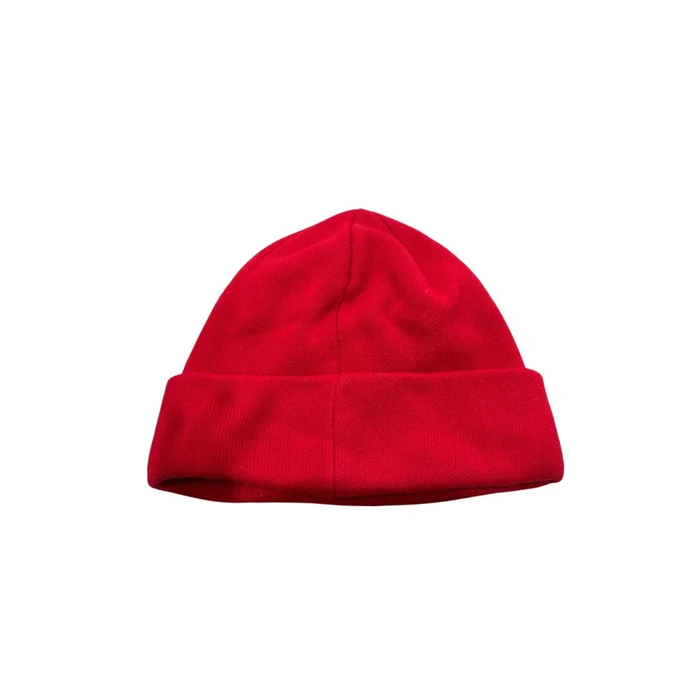Palace Skateboards Red Knit‎ Cuffed Beanie Embroidered Logo Streetwear Hat